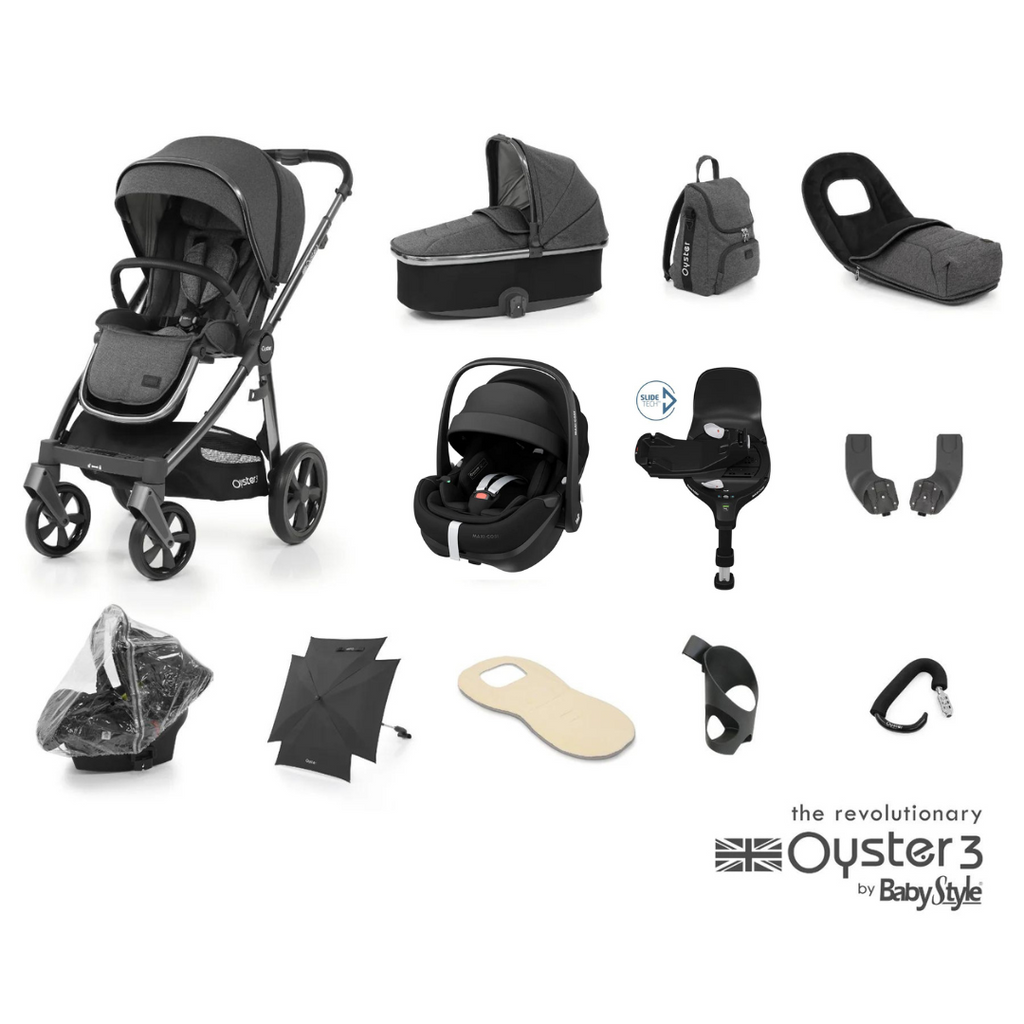 BabyStyle Oyster 3 Pebble 360 Pro Ultimate Bundle - Fossil