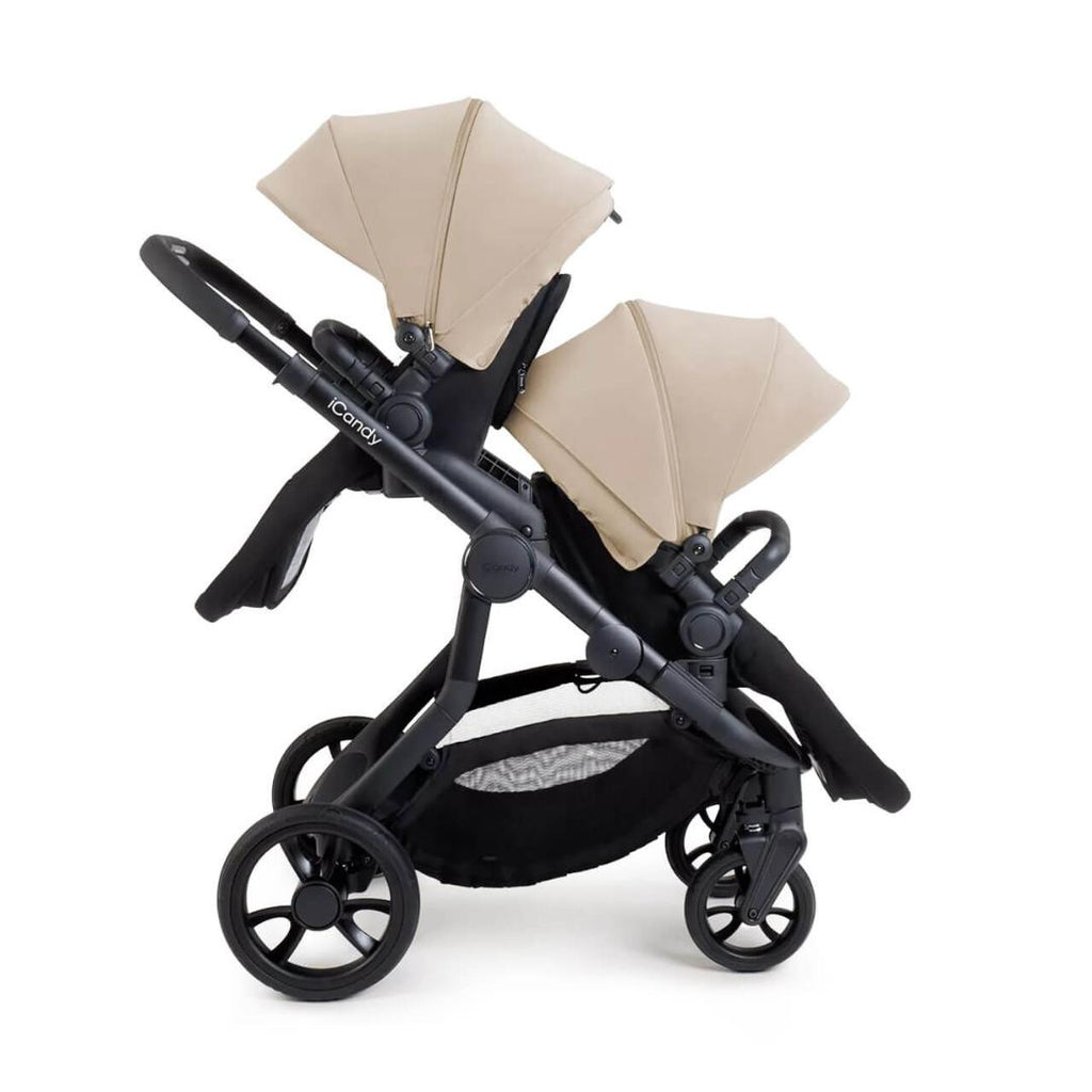 iCandy Orange 4 Complete Twin Travel System Bundle | Latte on Black