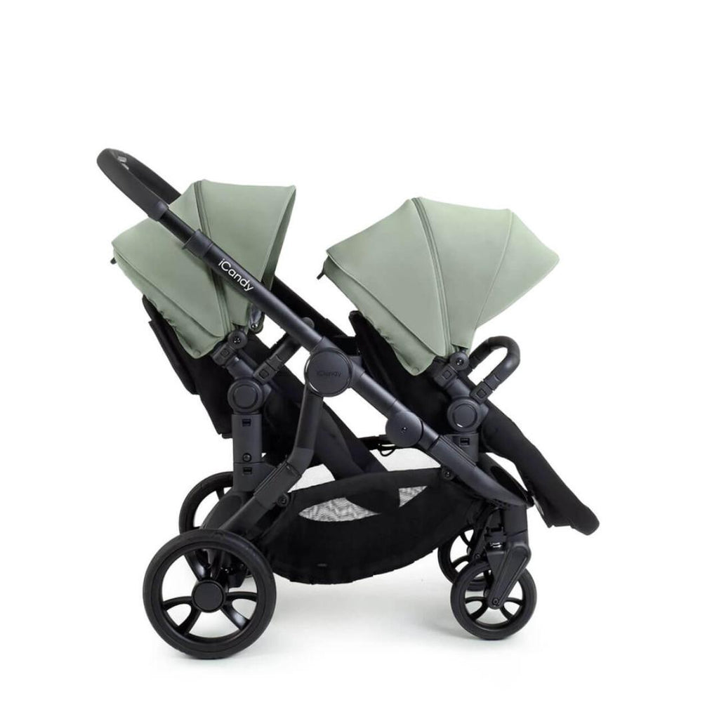 iCandy Orange 4 Complete Twin Travel System Bundle | Pistachio on Black