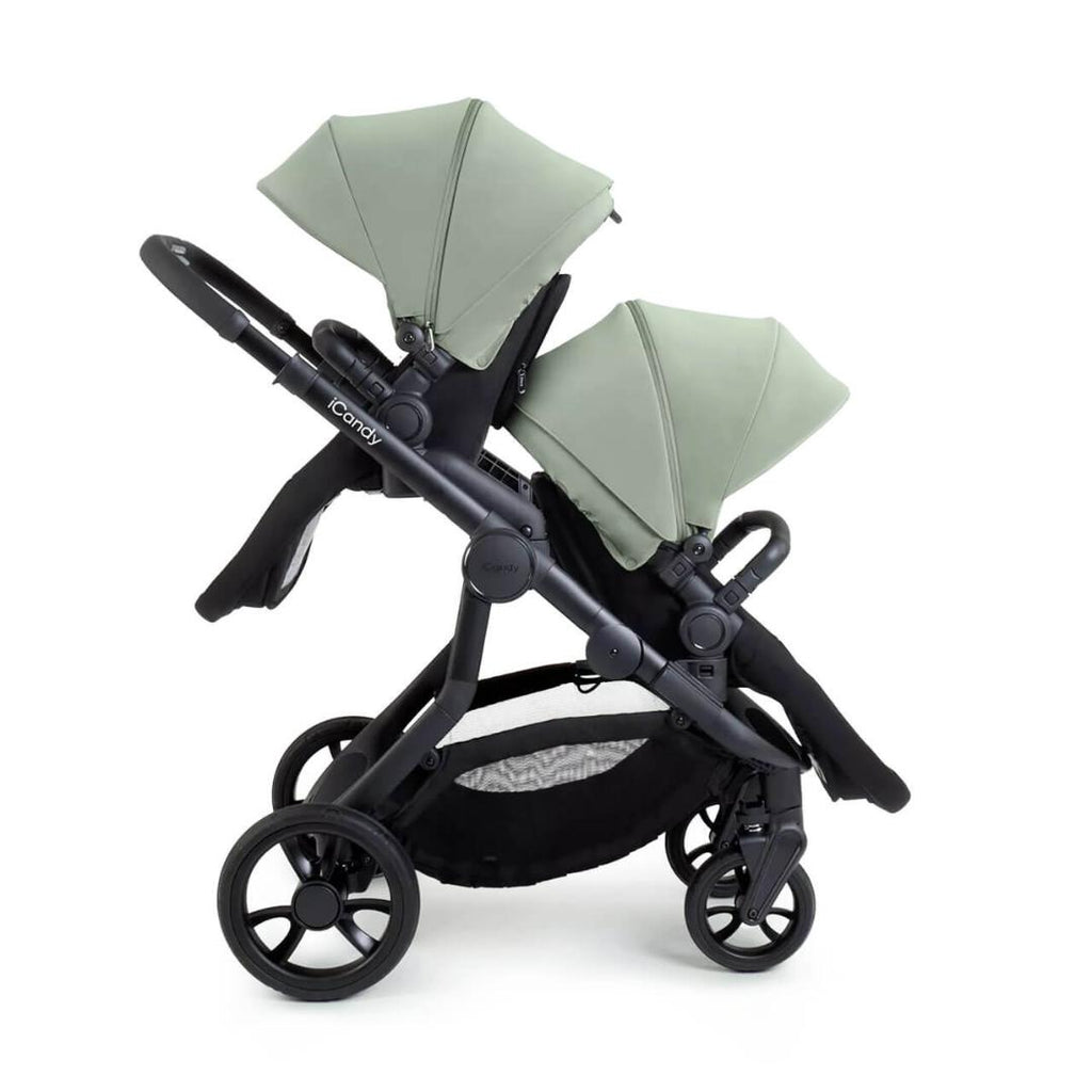 iCandy Orange 4 Complete Twin Travel System Bundle | Pistachio on Black