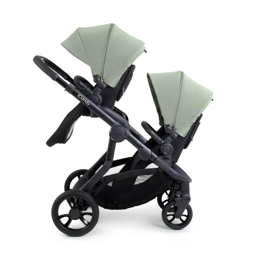 iCandy Orange 4 Complete Twin Travel System Bundle | Pistachio on Black