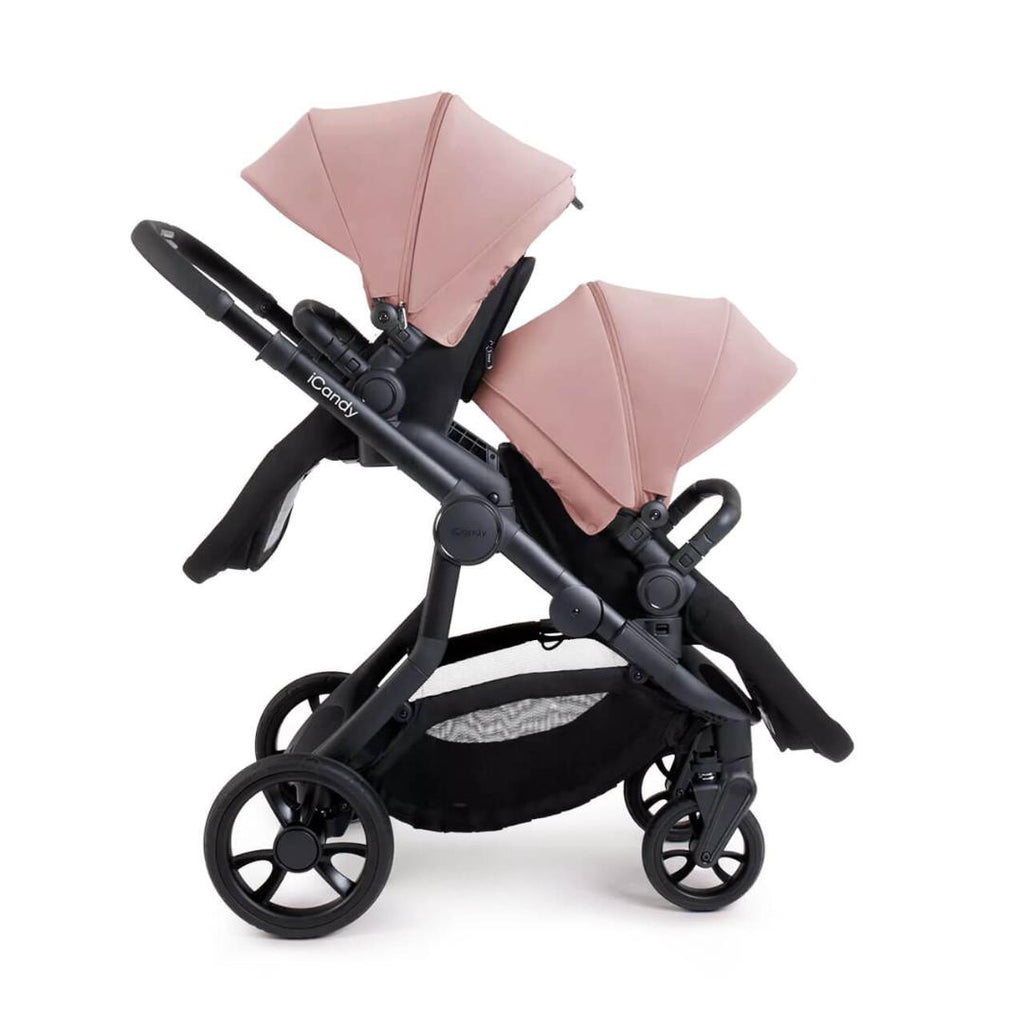 iCandy Orange 4 Complete Twin Travel System Bundle | Rose on Black