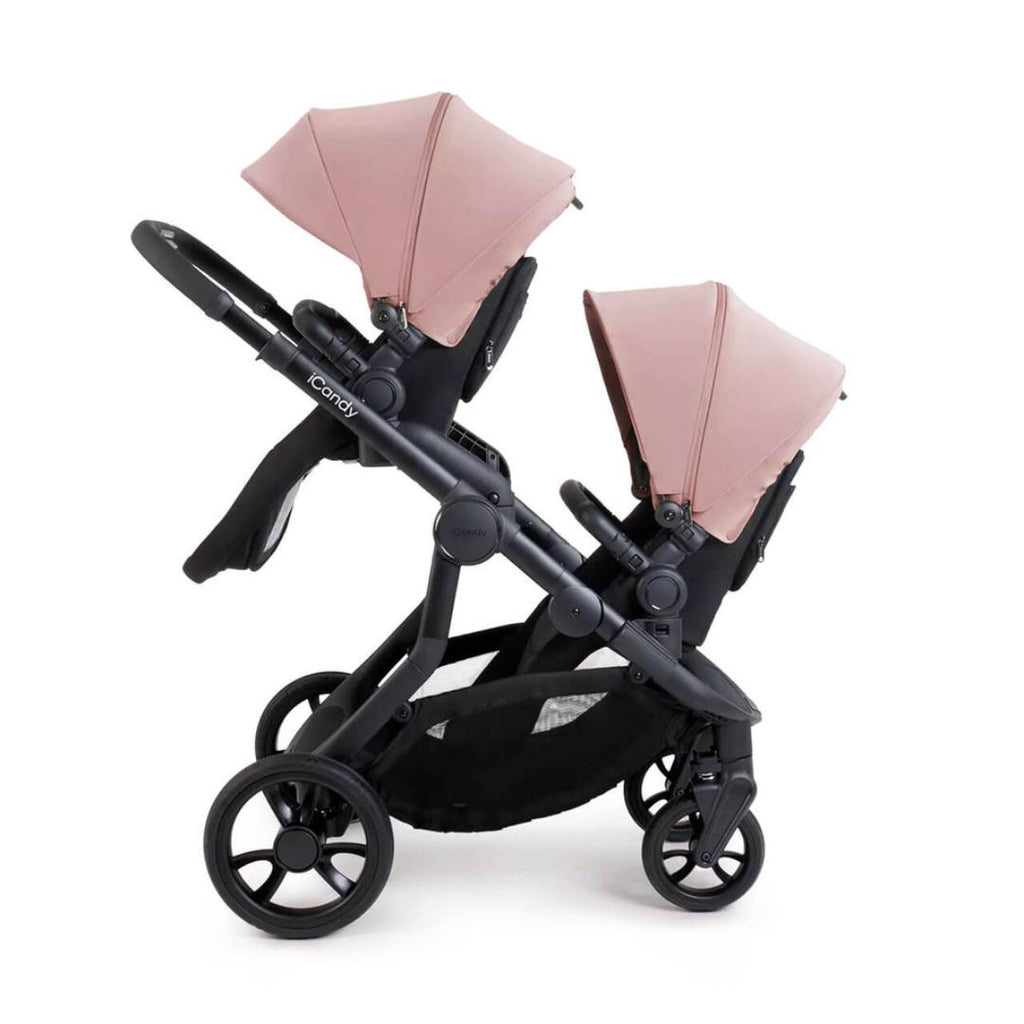 iCandy Orange 4 Complete Twin Travel System Bundle | Rose on Black