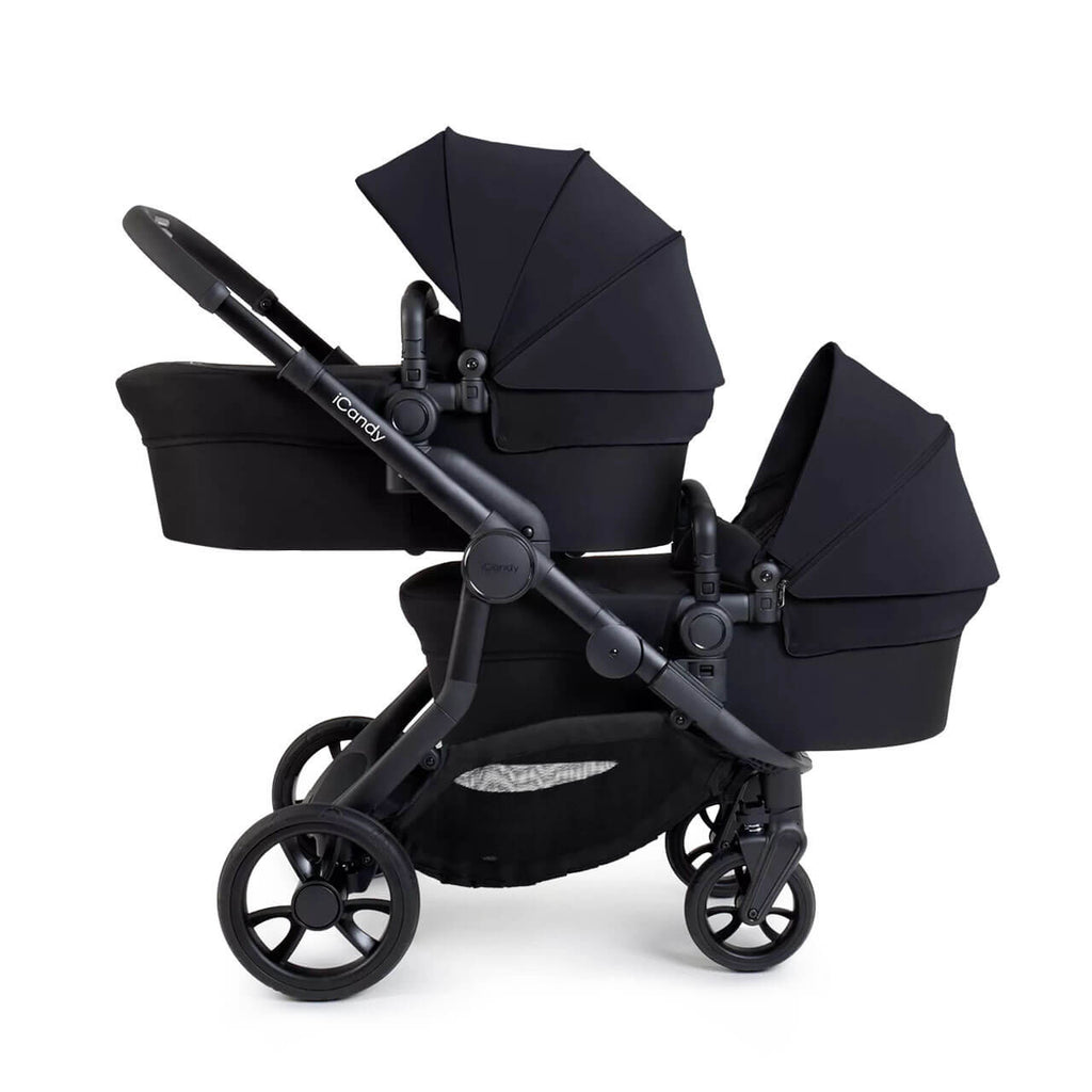 iCandy Orange 4 Complete Twin Travel System Bundle | Black Edition