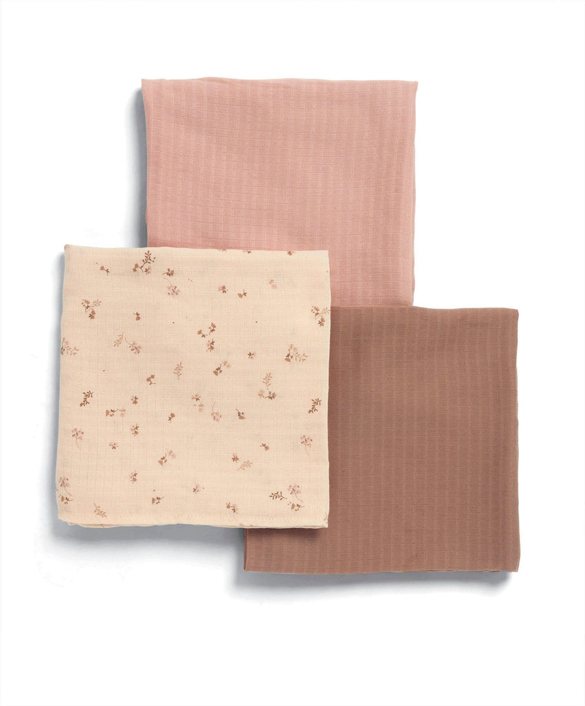 Mamas & Papas Muslin Squares - 3pk Welcome to the world | Wildflower