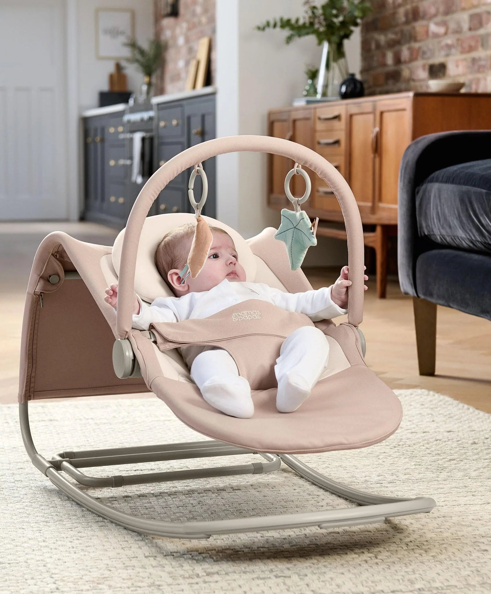 Mamas Papas 3 in 1 Tempo Rocker Bouncer Blush