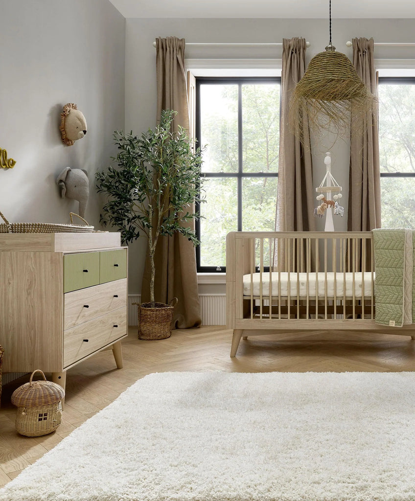Mamas & Papas Coxley 2 Piece Furniture Set - Natural/Olive Green