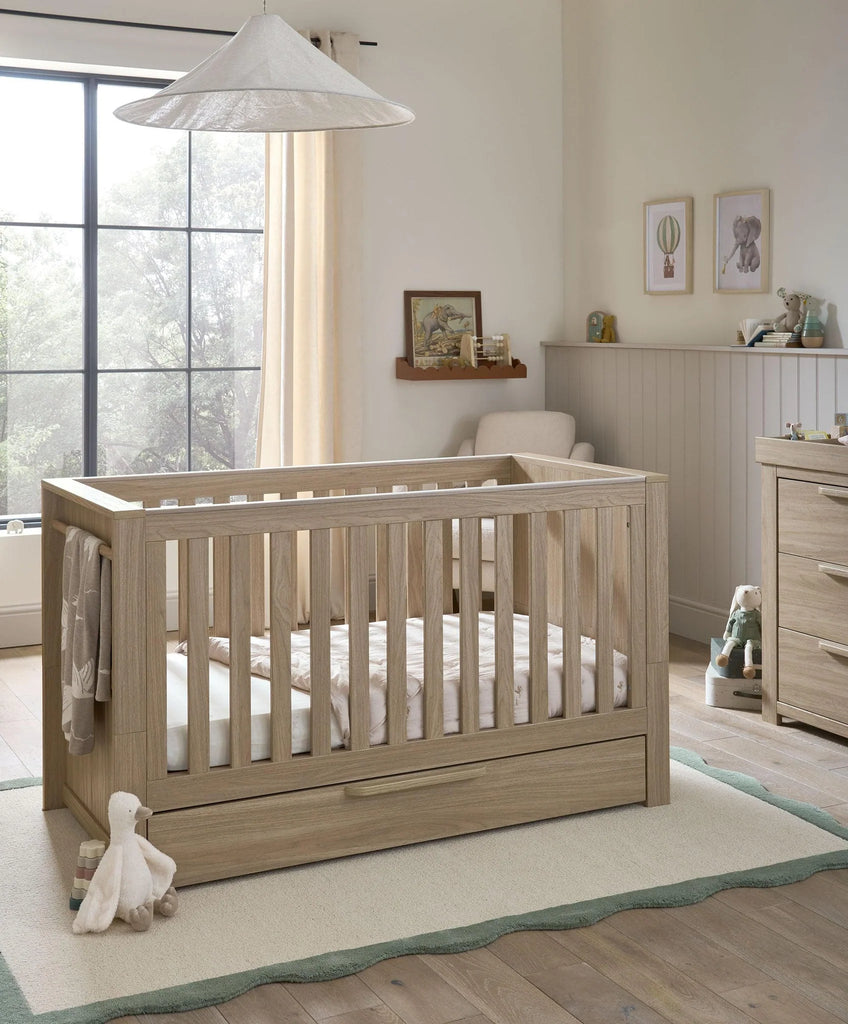 Mamas & Papas Franklin Range (Cotbed, Dresser & Wardrobe) | Natural Oak