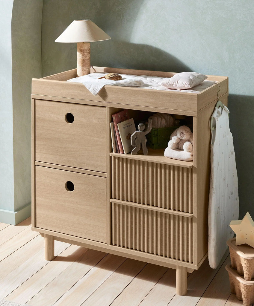 Mamas & Papas Oska Narrow Range (Cotbed, Narrow Dresser & Wardrobe) | Natural Oak