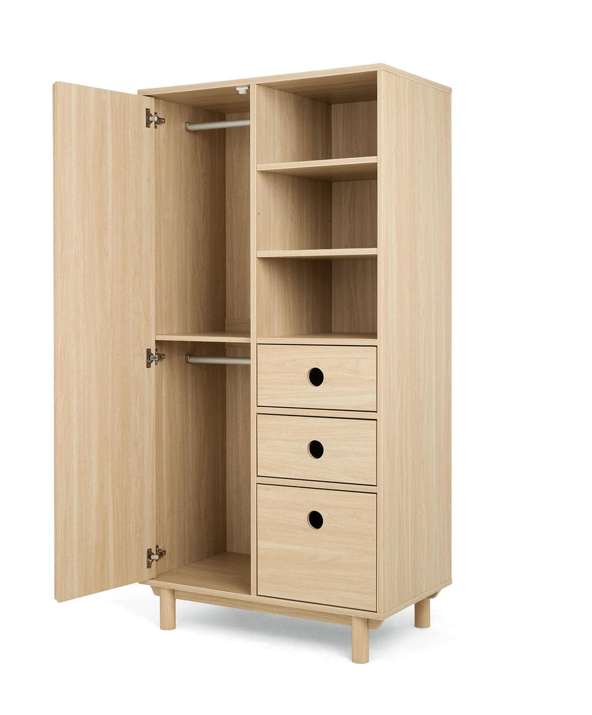 Mamas & Papas Oska Narrow Range (Cotbed, Narrow Dresser & Wardrobe) | Natural Oak