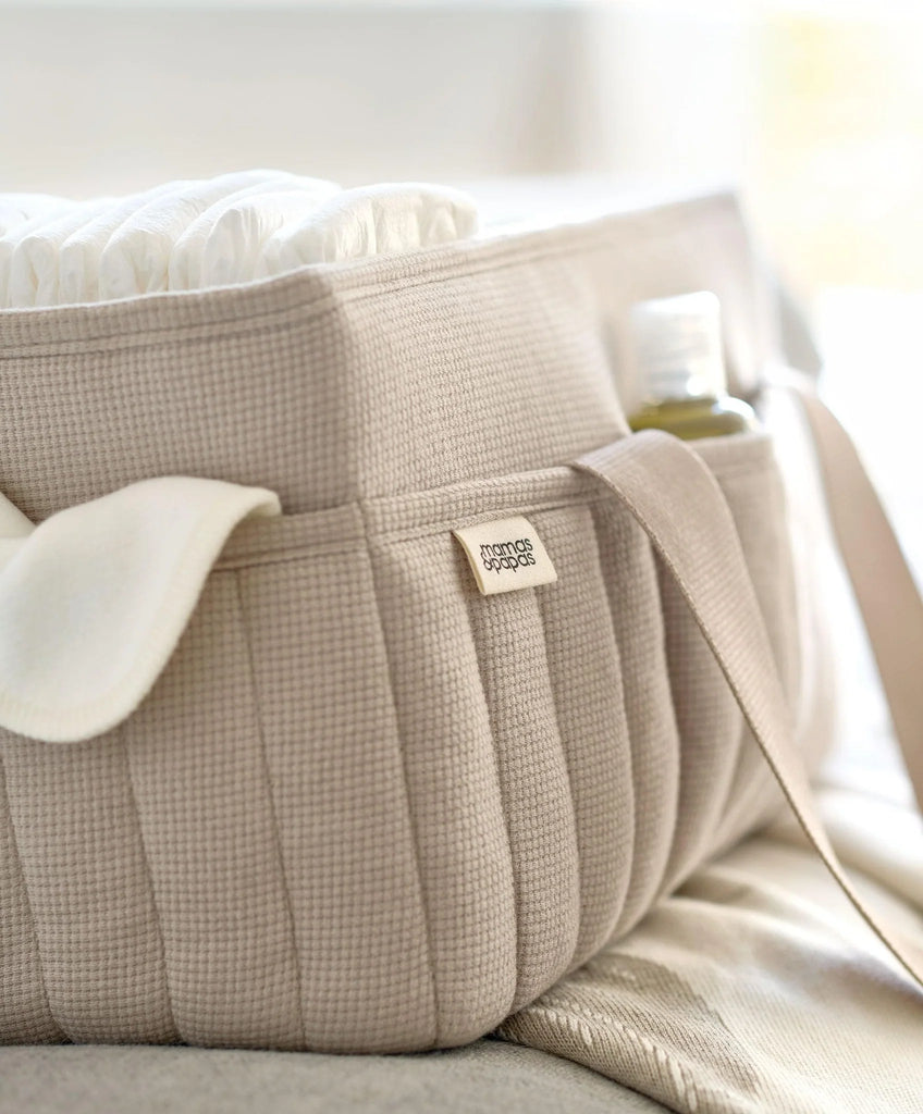 Mamas & Papas Nappy Caddy | Cashmere Waffle