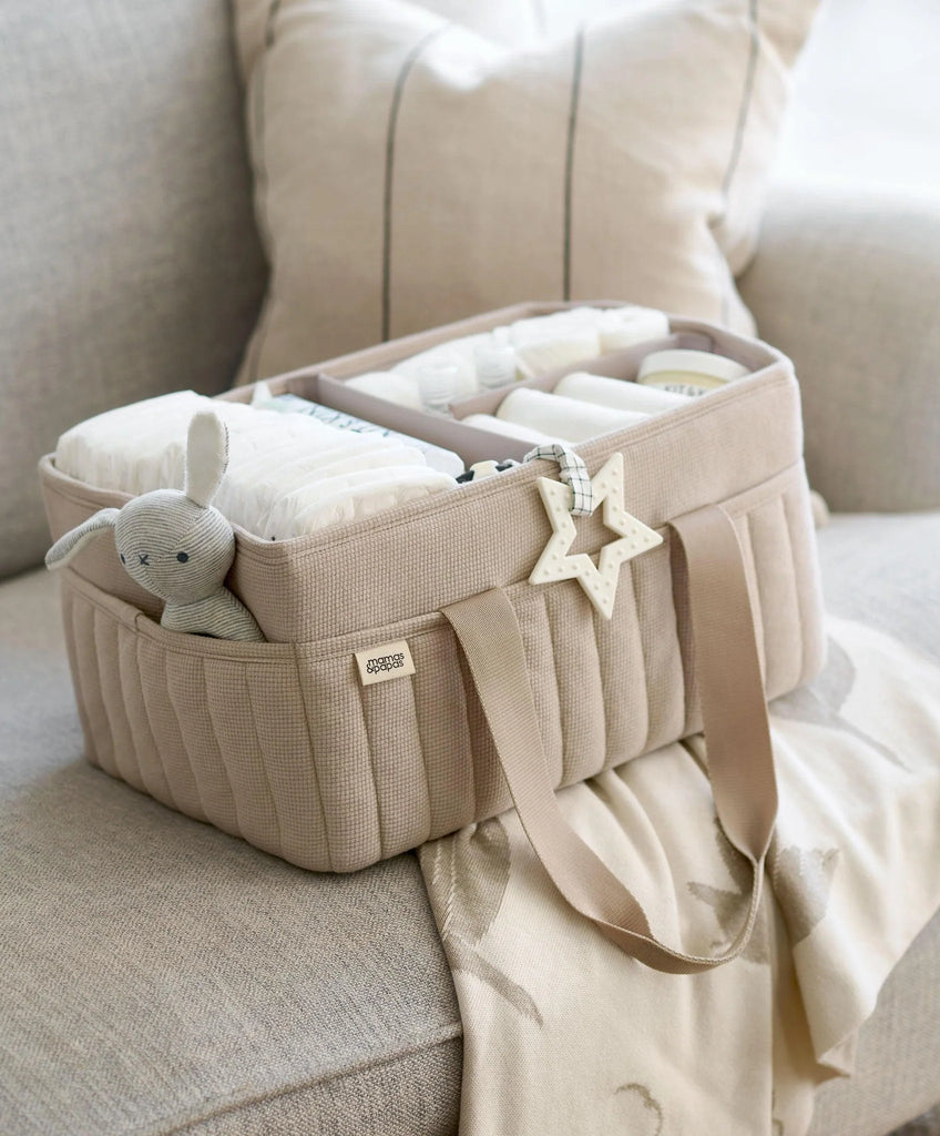 Mamas & Papas Nappy Caddy | Cashmere Waffle