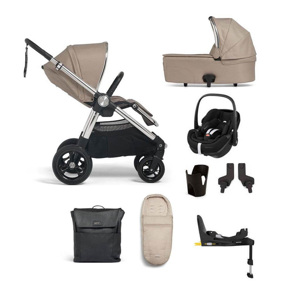 Mamas & Papas Ocarro 7-Piece Complete Pebble 360 Pro Bundle - Biscuit