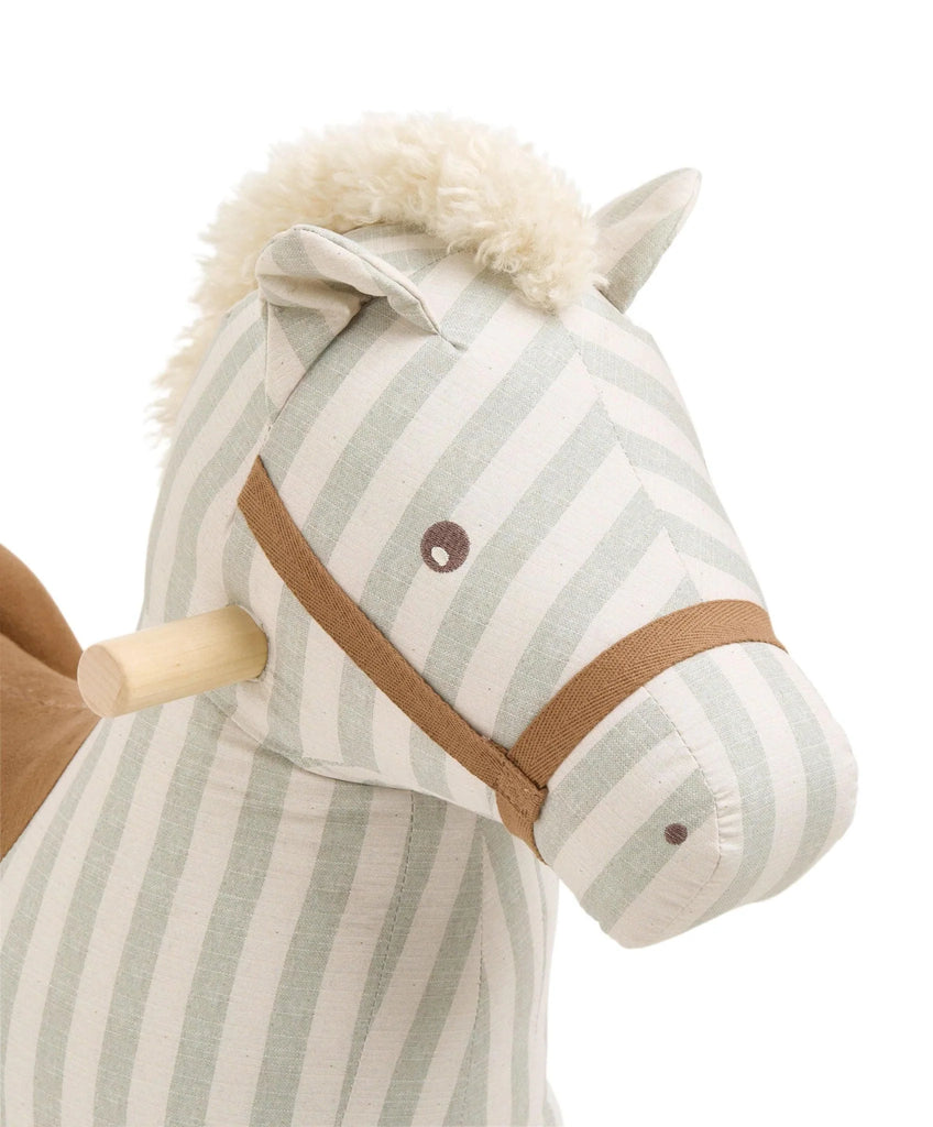 Mamas & Papas Rocking Horse | Sage Green Stripe
