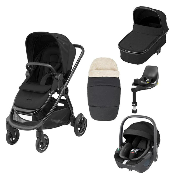Maxi Cosi Adorra Luxe Pebble 360 Travel System Twillic Black