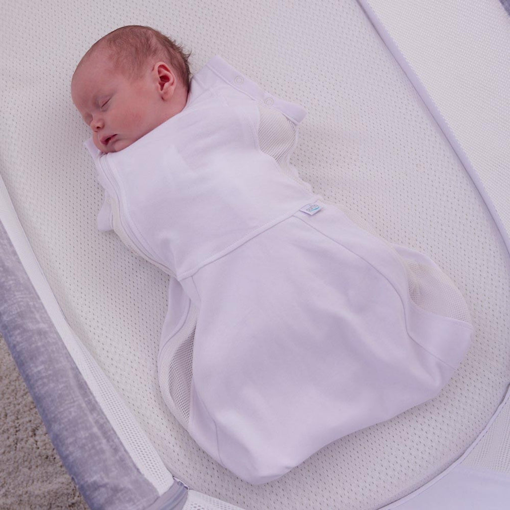 Purflo Swaddle to Sleep Bag 0-4m 2.5 tog - Soft White