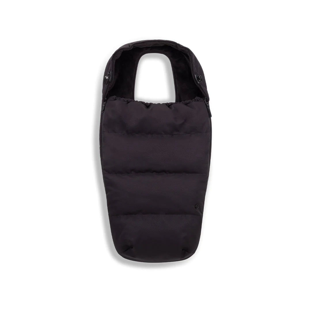 Black silver cross outlet footmuff