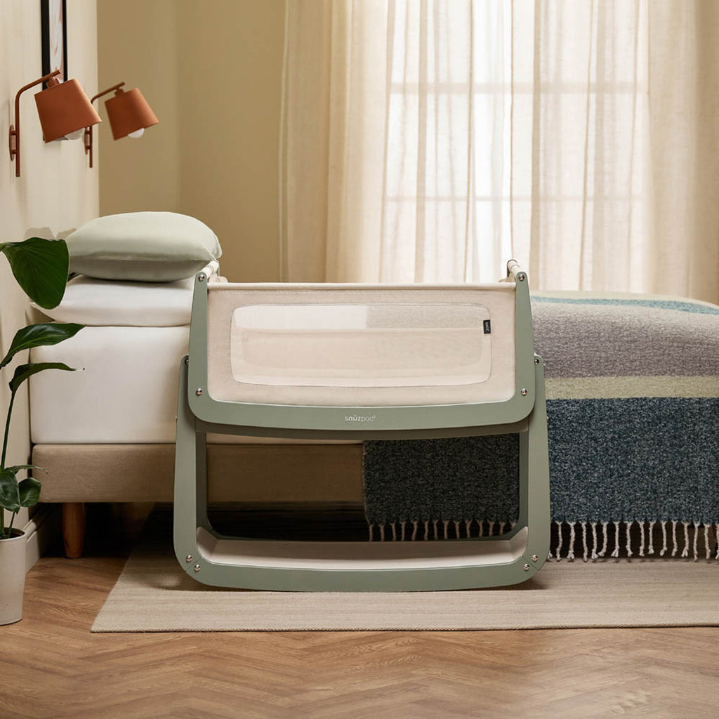 SnuzPod5 Bedside Crib | Sage