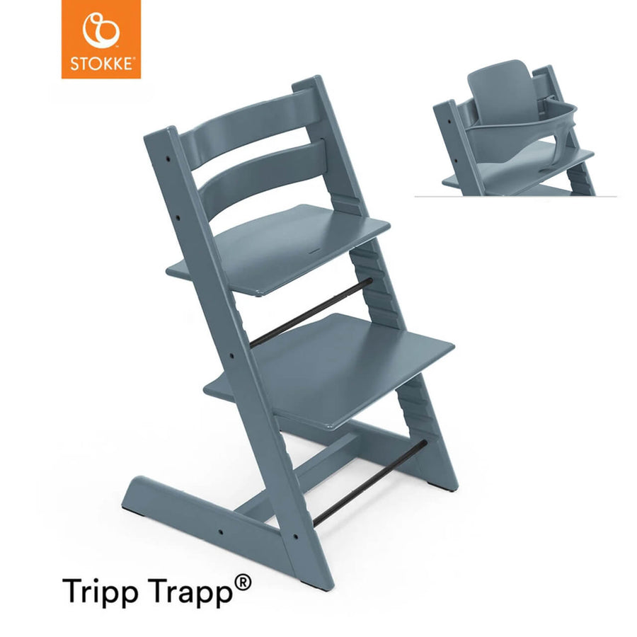 Stokke Tripp Trapp Highchair | Fjord Blue (Free Baby Set)