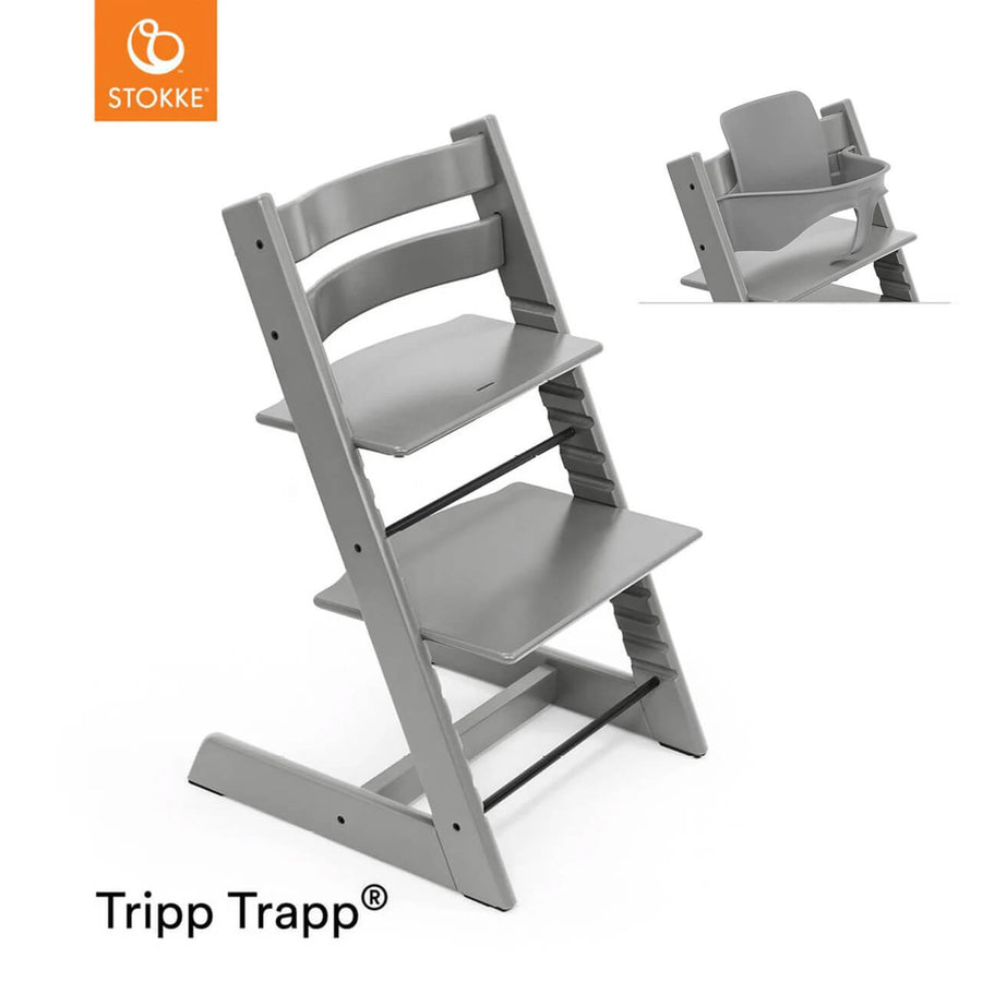 Stokke Tripp Trapp Highchair | Storm Grey (Free Baby Set)