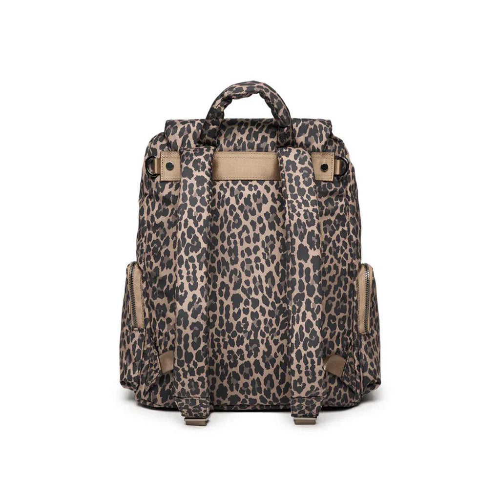 Tiba + Marl Alto Changing Backpack | Tonal Brown Leopard