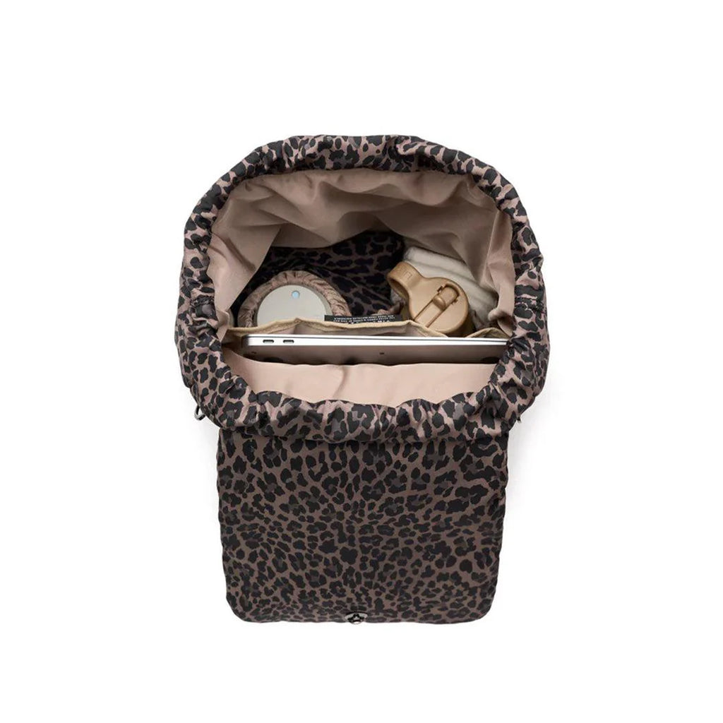 Tiba + Marl Alto Changing Backpack | Tonal Brown Leopard