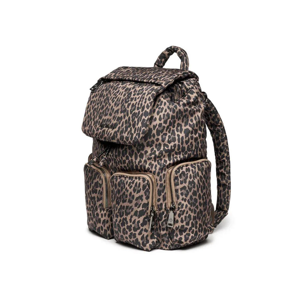 Tiba + Marl Alto Changing Backpack | Tonal Brown Leopard