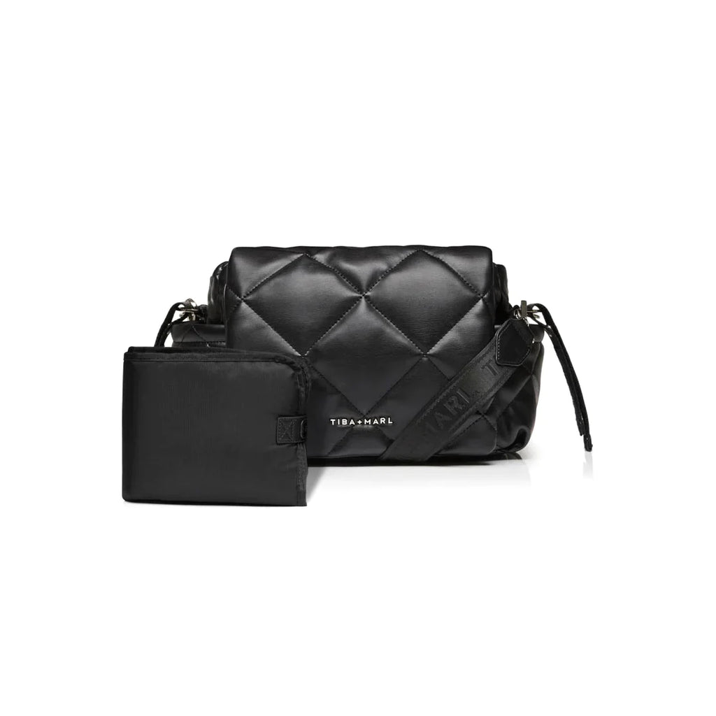 Tiba + Marl Nova Eco Compact Quilted Changing Bag - Black