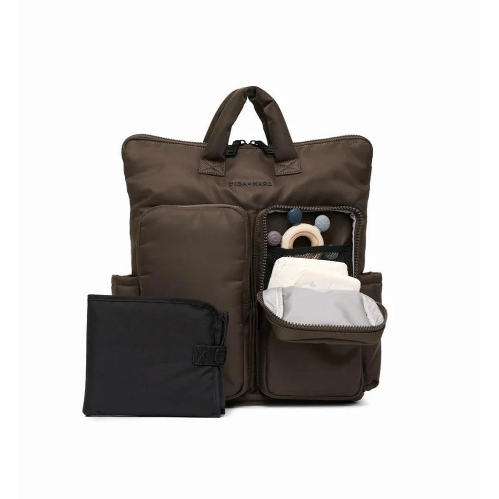 Tiba + Marl Ozzy Changing Tote | Chocolate