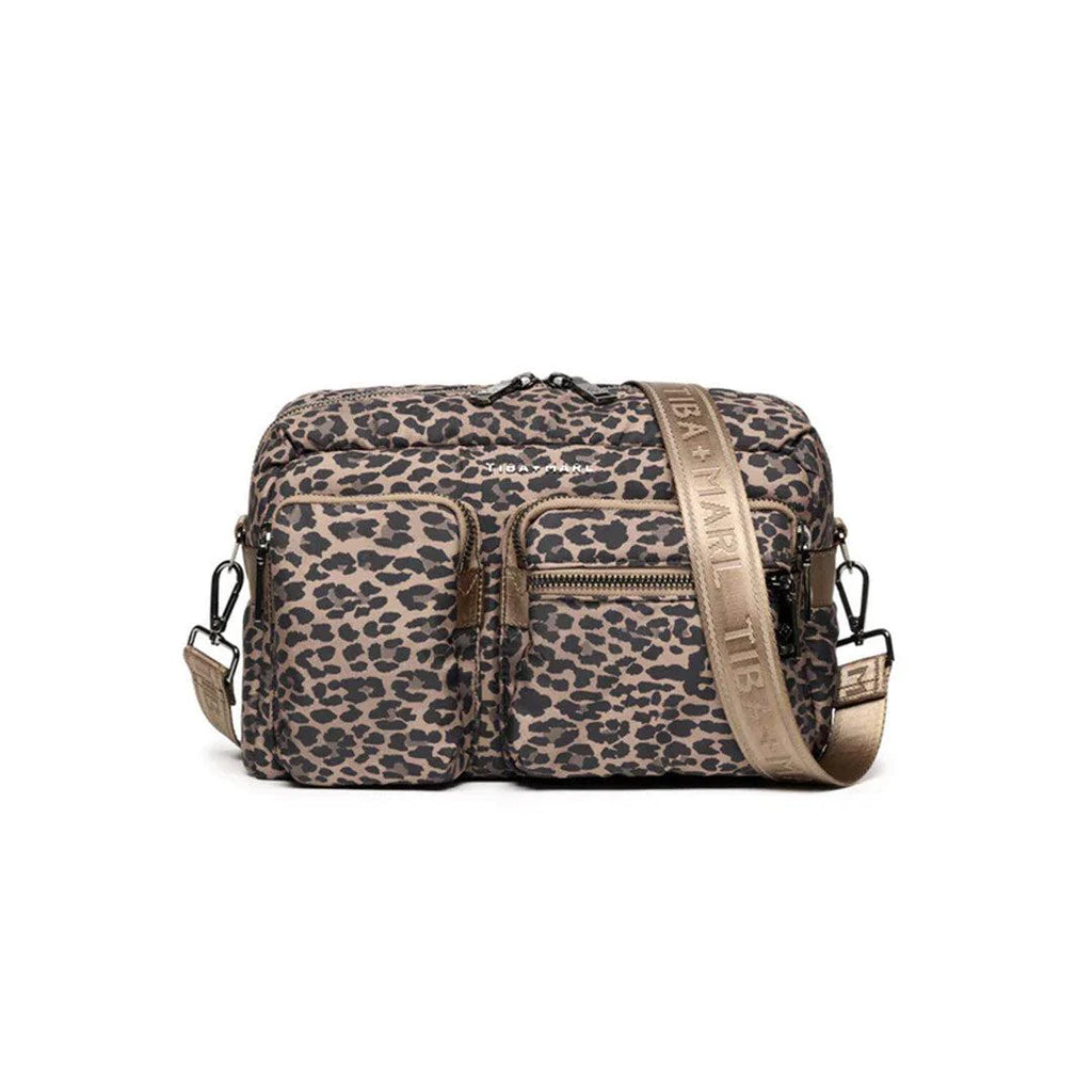 Tiba + Marl Axel Organiser/ Changing Bag | Tonal Brown Leopard