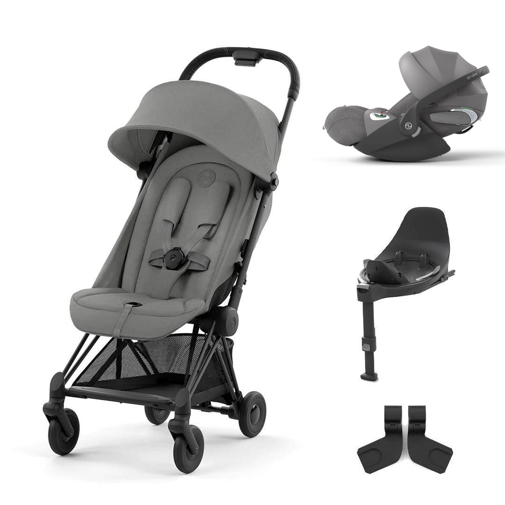 Cybex Coya Compact Stroller + Cloud T Travel System 2023 - Mirage Grey