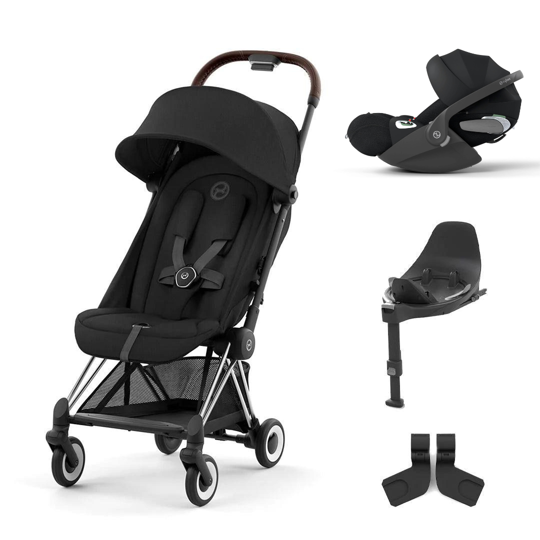 Cybex Coya Compact Stroller Cloud T Travel System 2023 Sepia Black