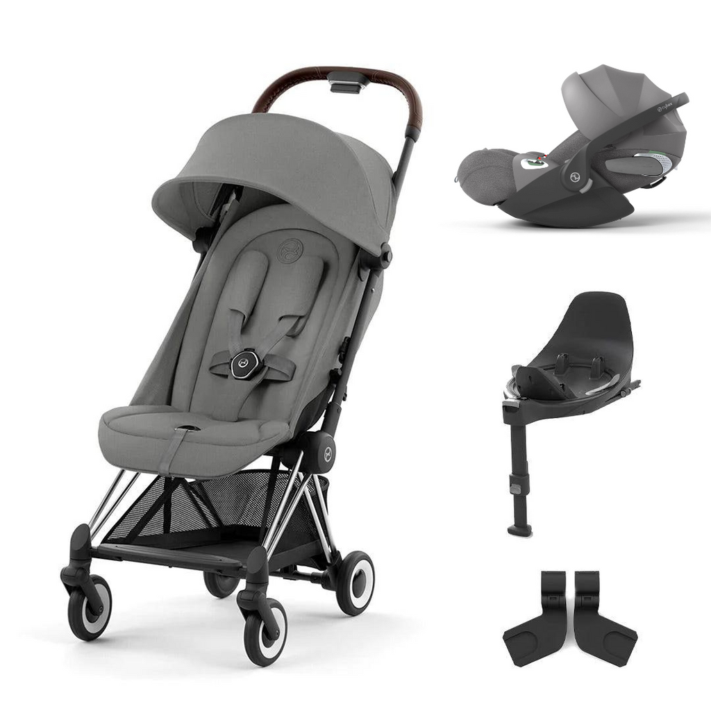 Cybex Coya Compact Stroller + Cloud T Travel System 2023 - Mirage Grey