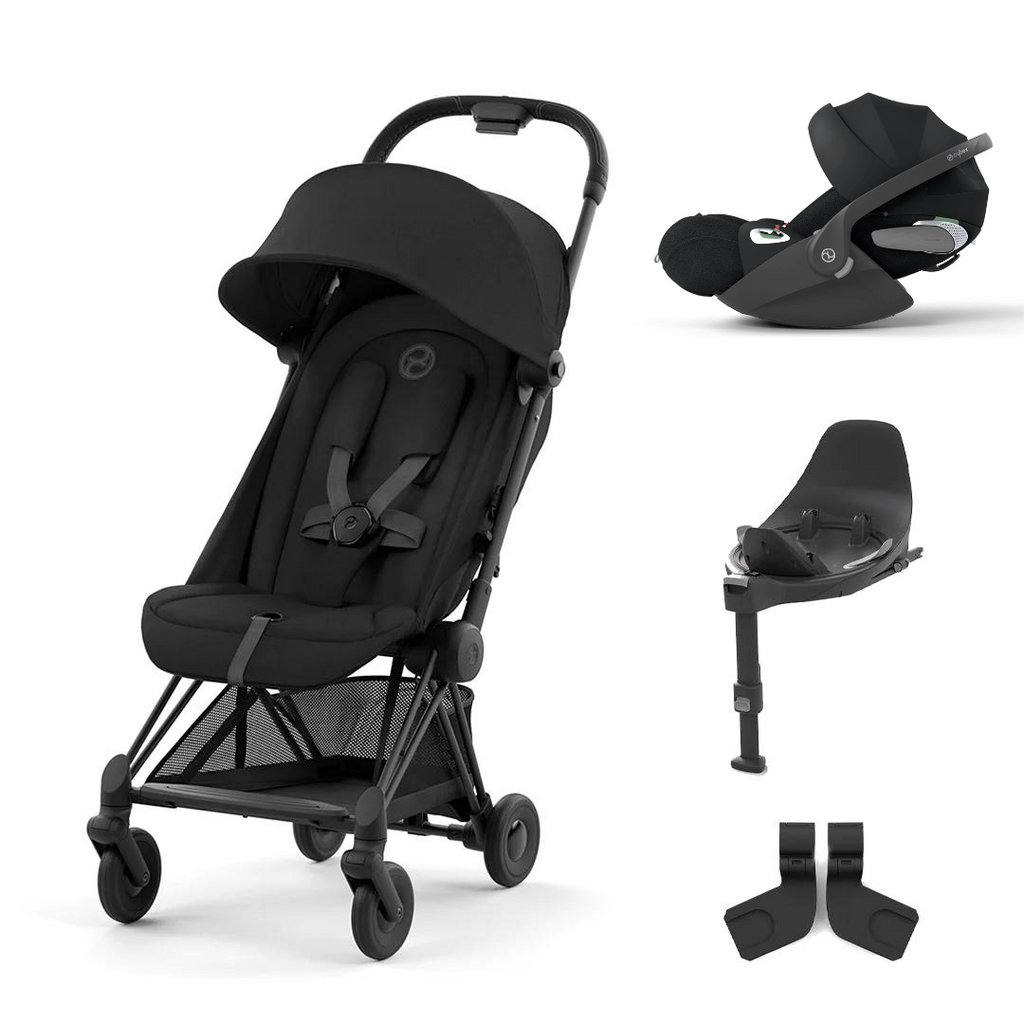 Cybex Coya Compact Stroller + Cloud T Travel System 2023 - Sepia Black
