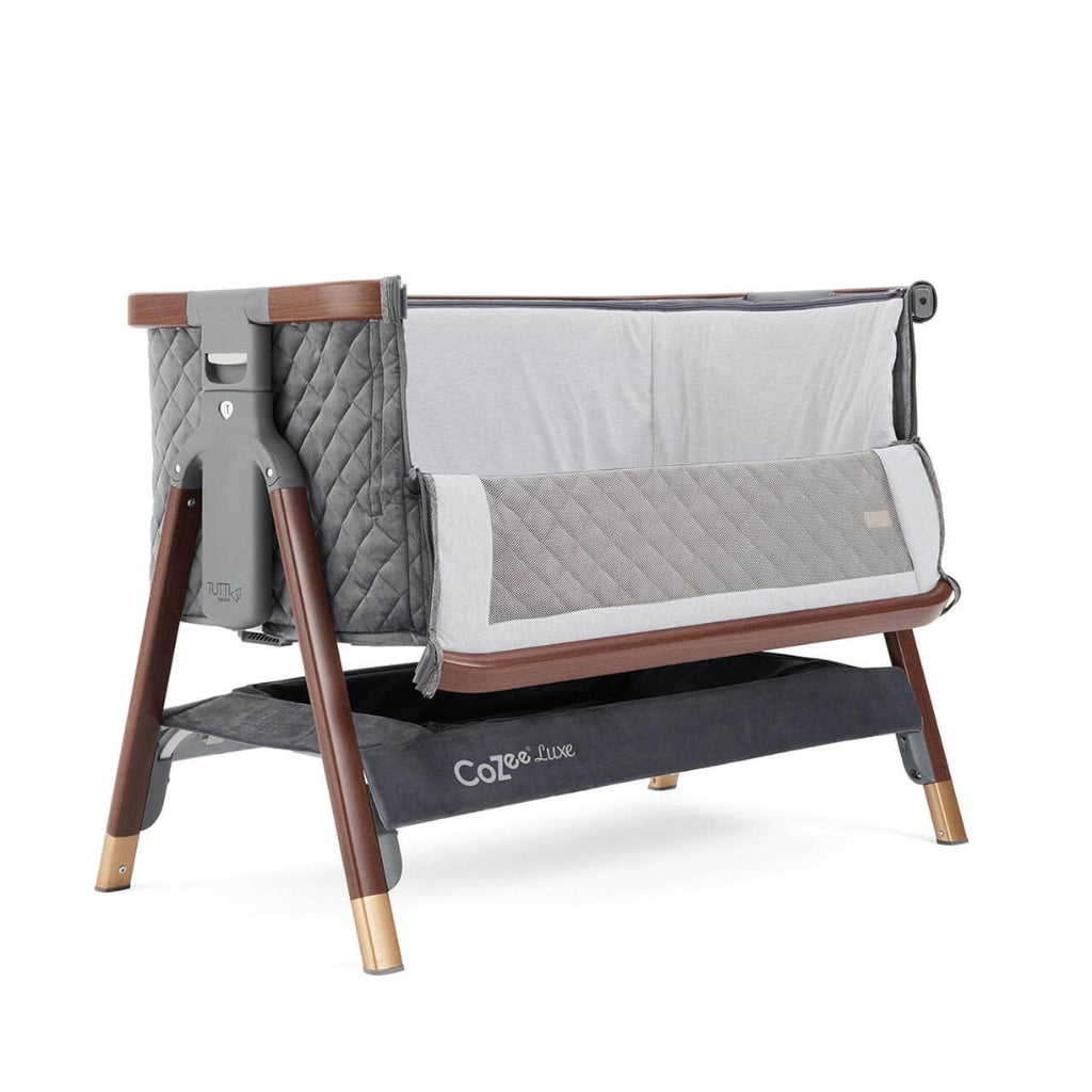 Tutti Bambini CoZee Luxe Bedside Crib - Slate Grey