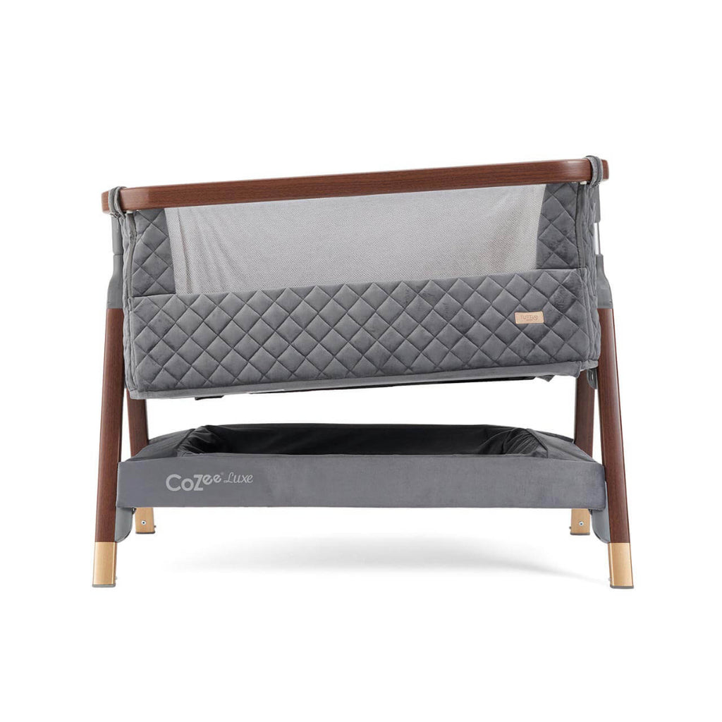 Tutti Bambini CoZee Luxe Bedside Crib - Slate Grey