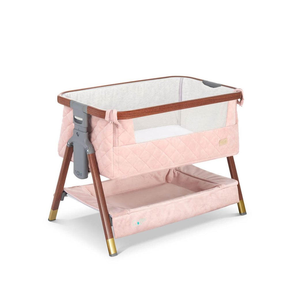 Tutti Bambini CoZee Luxe Mini Me Crib | Walnut/Blush