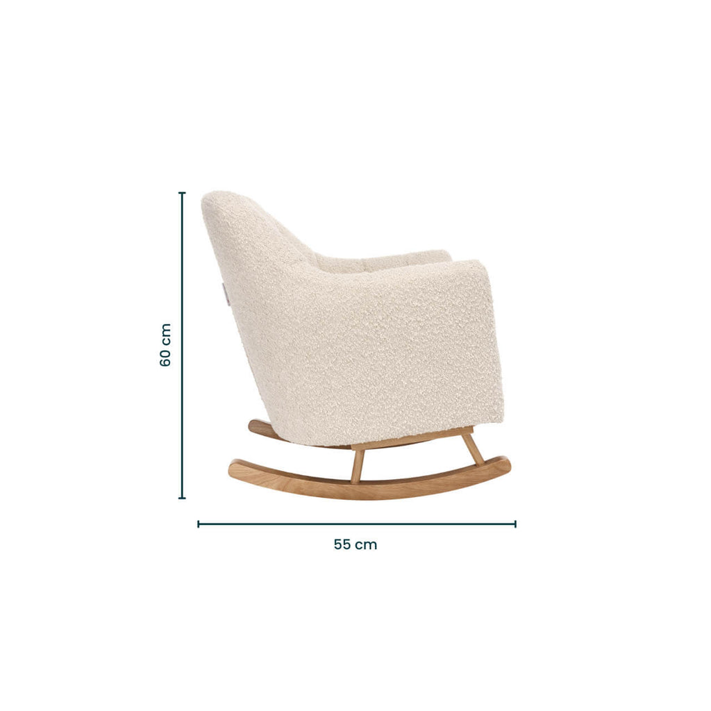 Tutti Bambini Jonah Mini Me Children's Rocking Chair | Boucle Mushroom