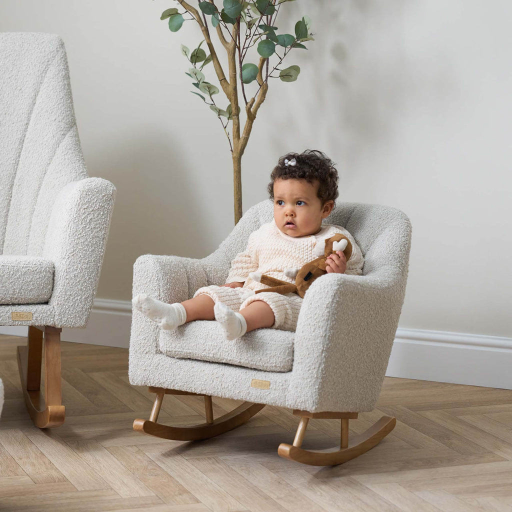 Tutti Bambini Jonah Mini Me Children's Rocking Chair | Boucle Mushroom