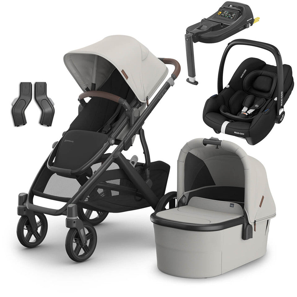 Uppababy Vista V3 Pushchair & Cabriofix Travel System | Savannah