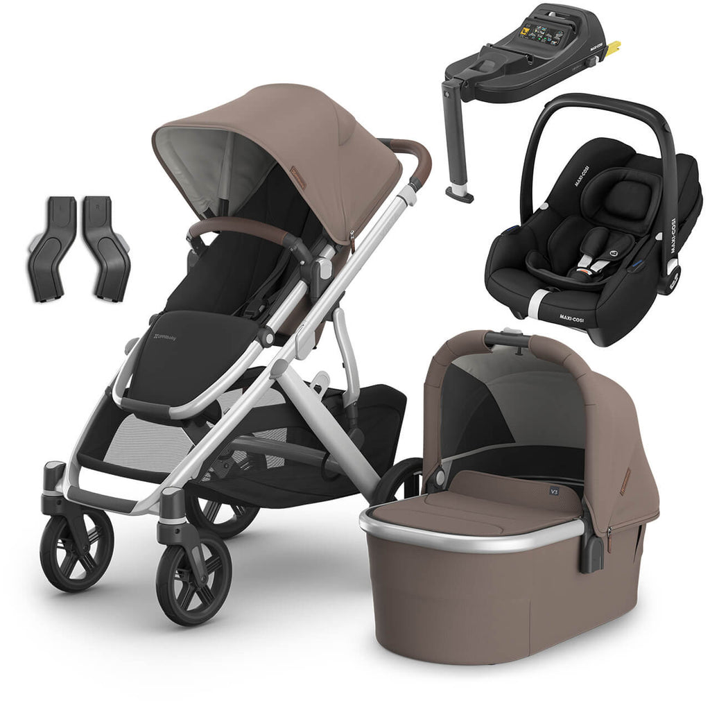 Uppababy Vista V3 Pushchair & Cabriofix Travel System  | Theo