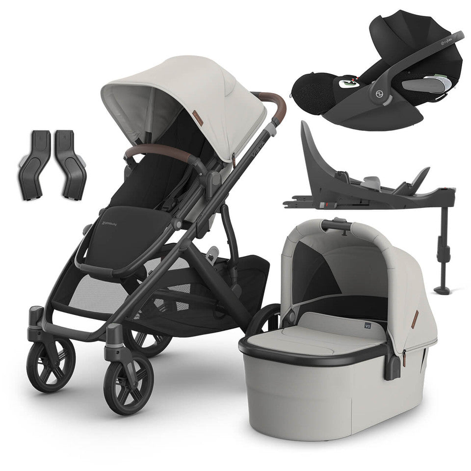 Uppababy Vista V3 Pushchair & CloudT Travel System | Savannah