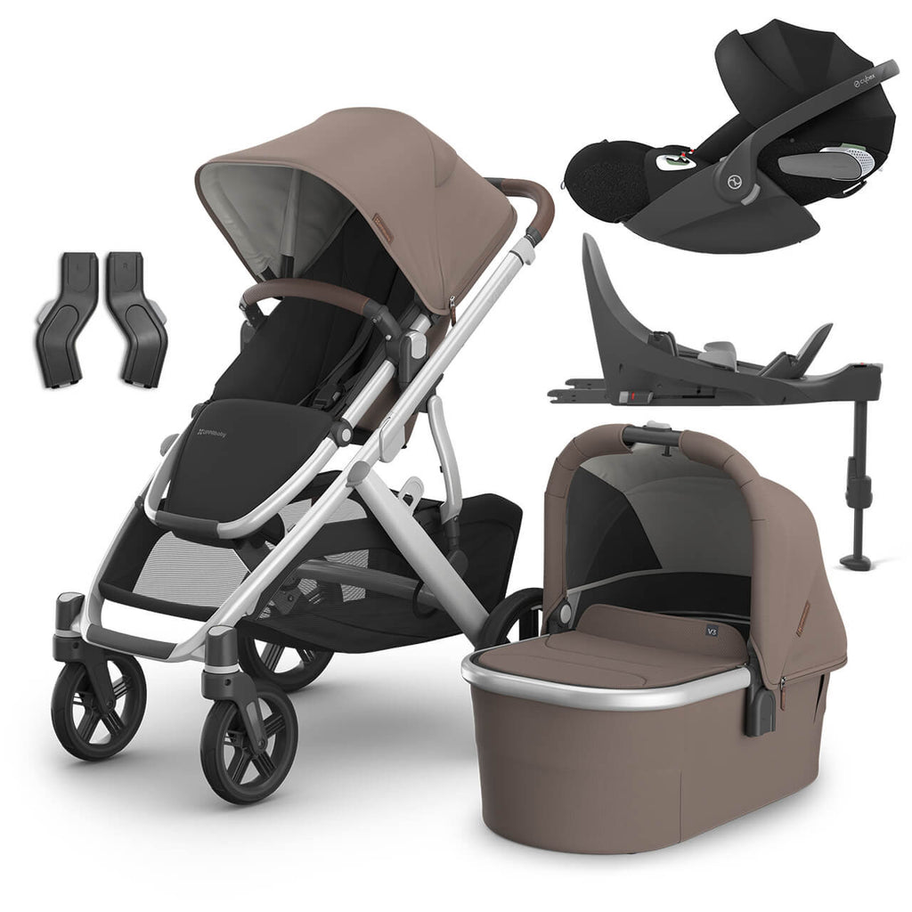 Uppababy Vista V3 Pushchair & Cloud T Travel System  | Theo