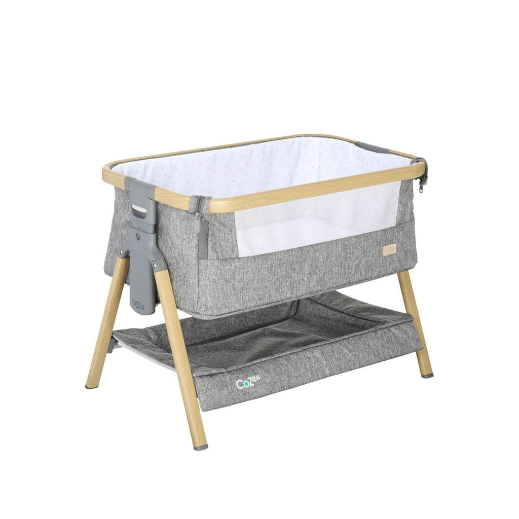 Tutti Bambini CoZee Mini Me Play Crib | Oak/Charcoal