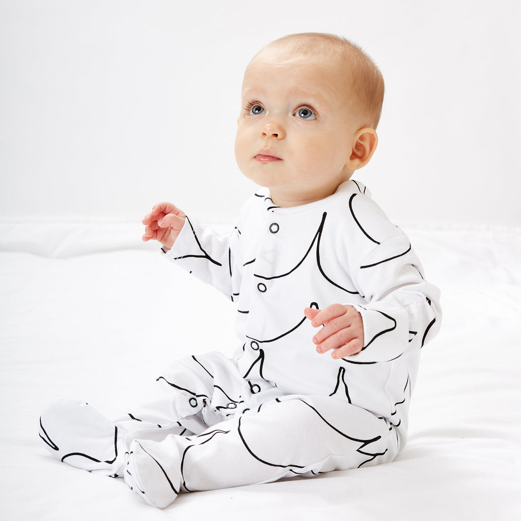 Snuz Sleepsuit & Comforter Set - Wave Mono - Beautiful Bambino