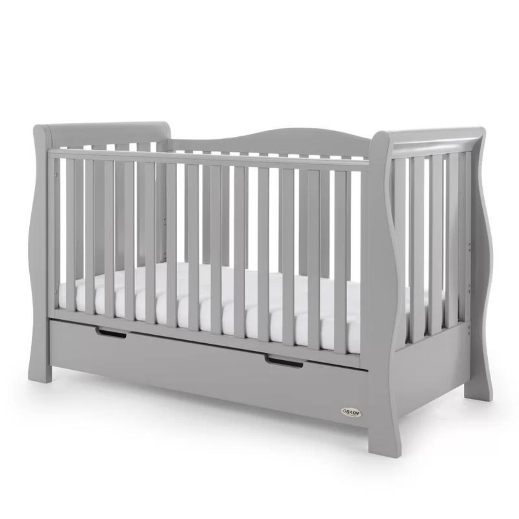Obaby Stamford Luxe Cot Bed Warm Grey
