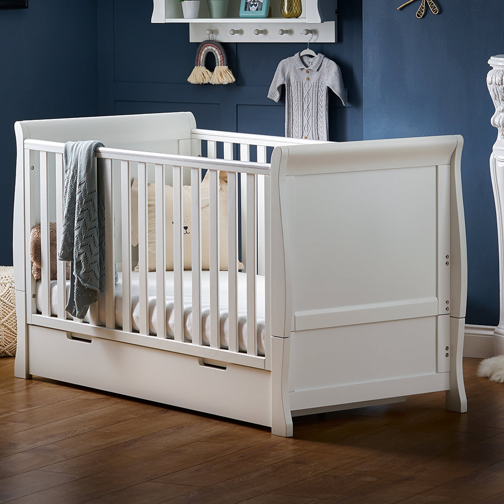 Obaby Stamford Classic Cot Bed - White