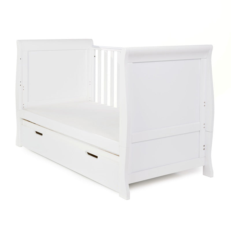 Obaby Stamford Classic Cot Bed White - Main Image