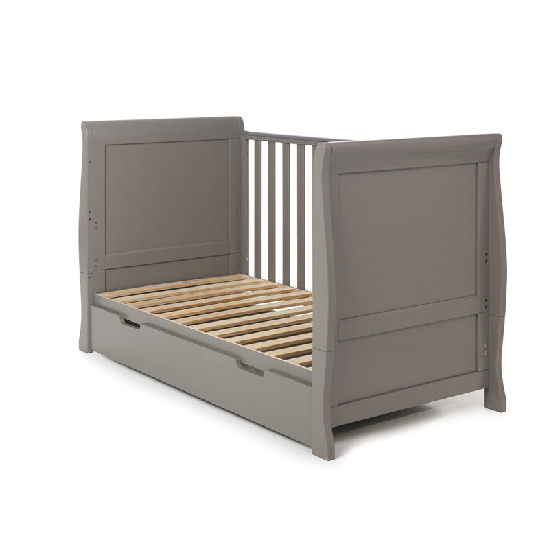 Obaby stamford sleigh cot cheap bed mattress