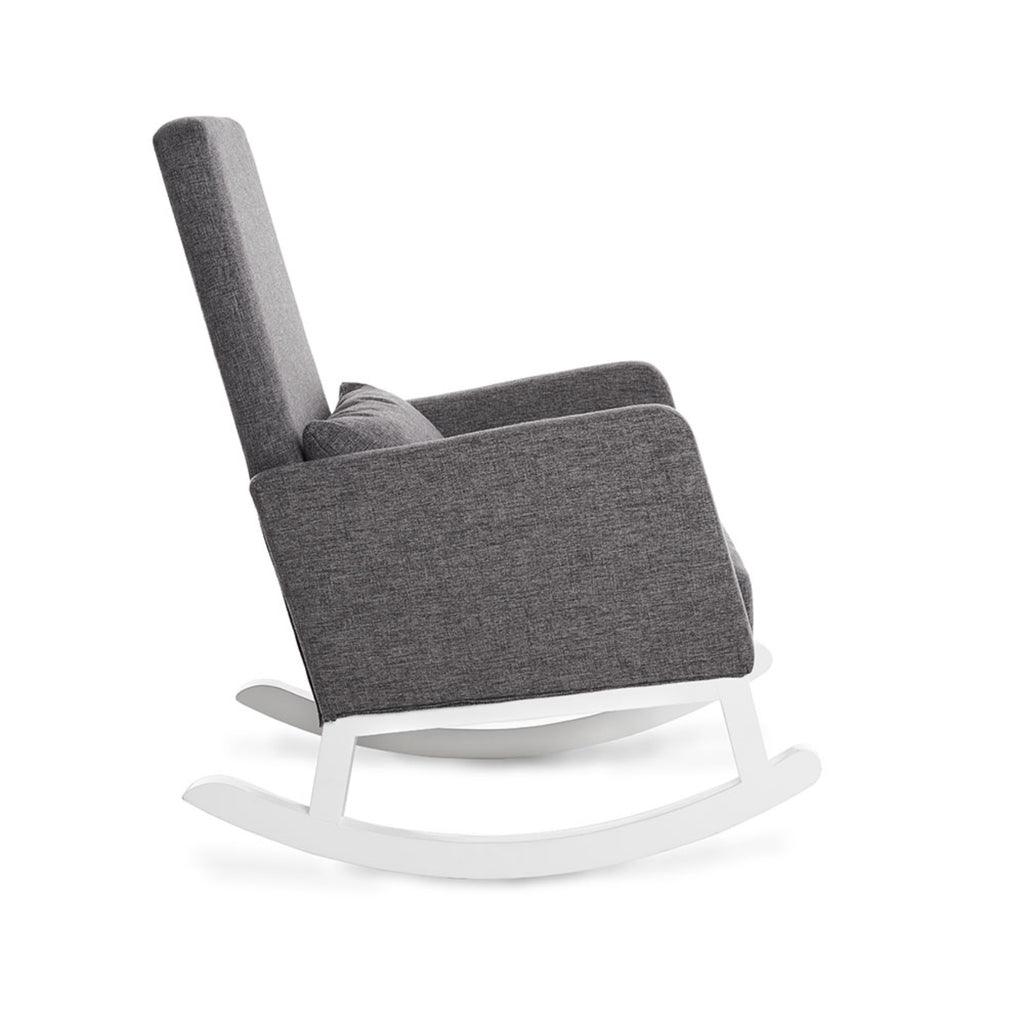 Obaby Round Back Rocking Chair – White/Grey
